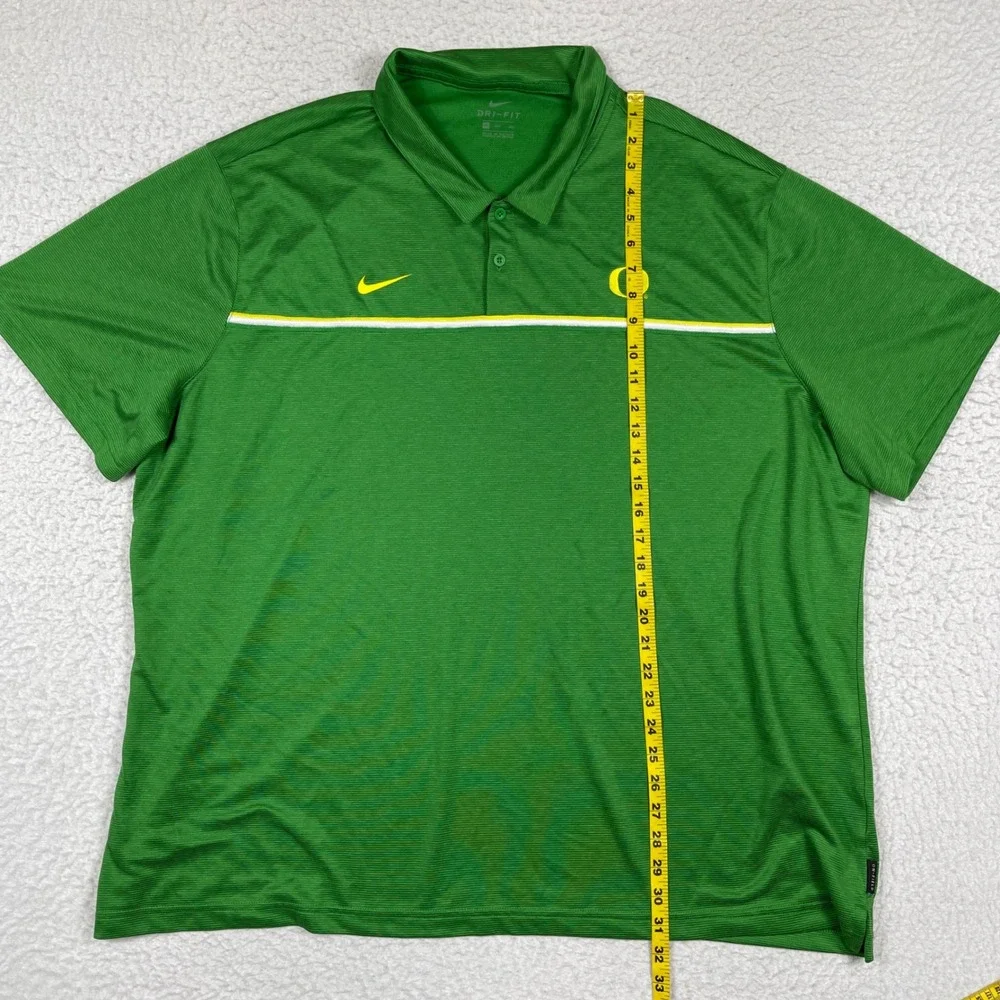 Oregon Ducks Polo Mens 4XL Green Nike Dri-FIT Short Sleeve Athletic CN7857-377
